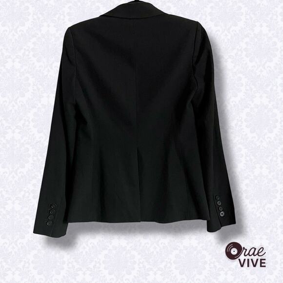 Victoria's Secret 6 Black Blazer One Button Work Jacket - Picture 2 of 5